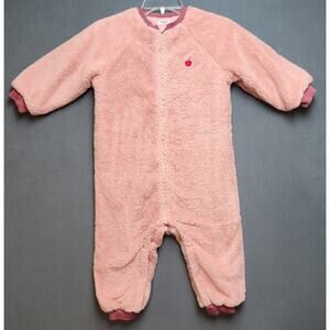 Toddler Girl One Piece Winter Casual Romper Size 4/5‎ Full Zip Soft Fleece
